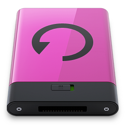 Pink Backup B Icon 256x256 png